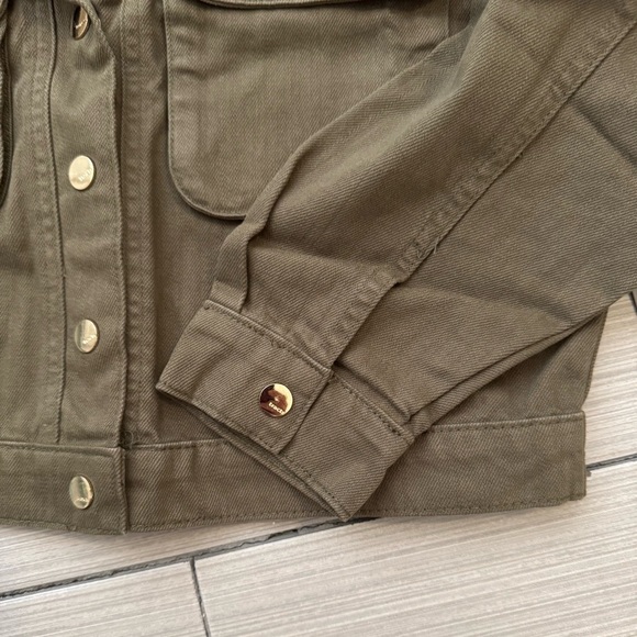 Tractr 🫐 Kids Girls Olive Jean Jacket - Picture 3 of 13